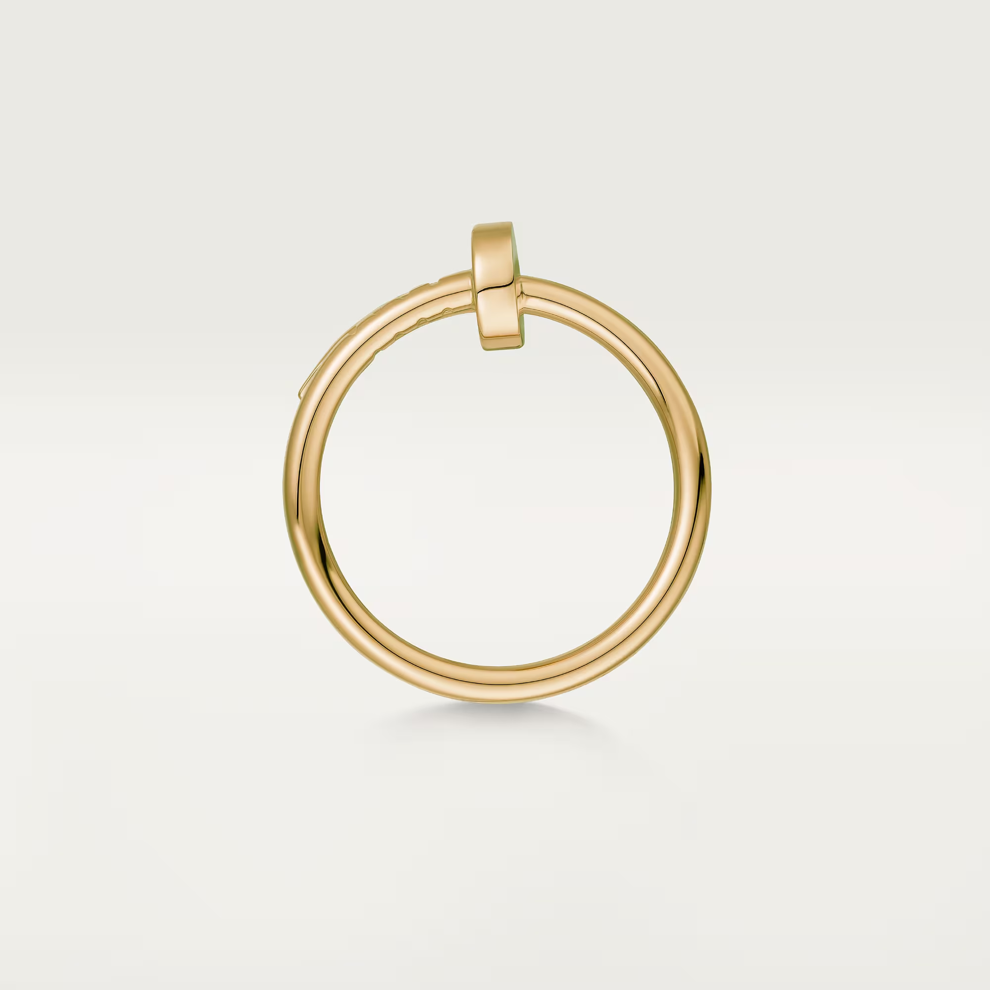 Carty Nails Solo Trace Ring ,Yellow Gold ,Small Model