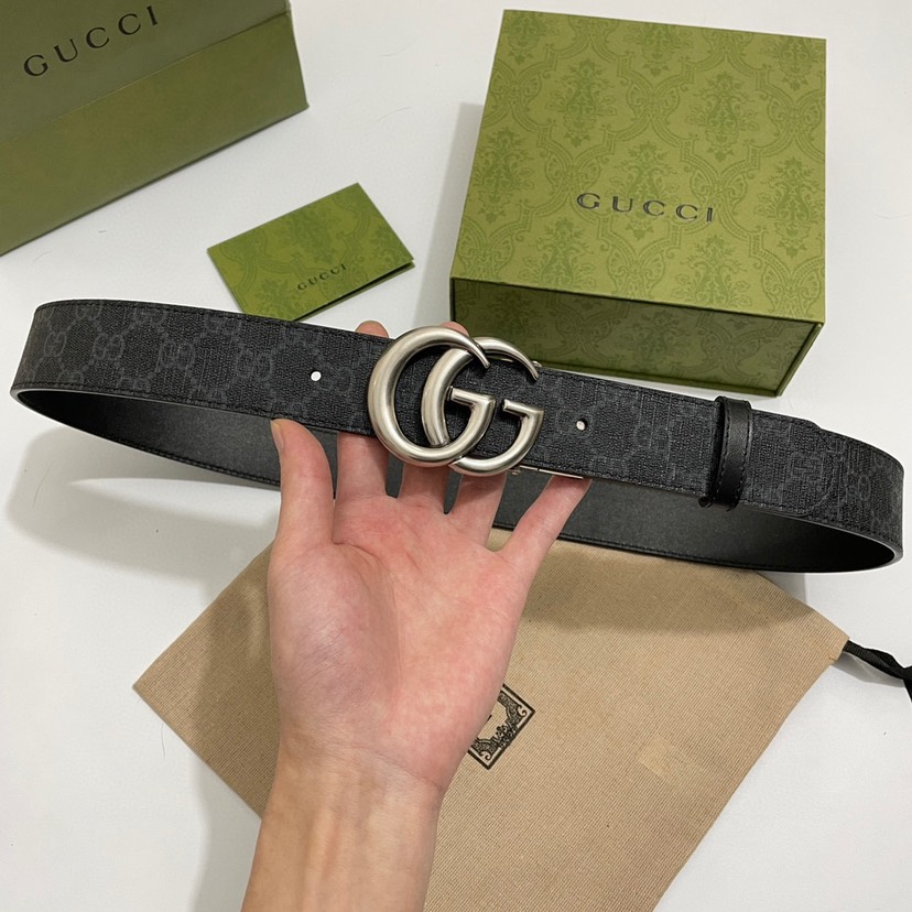 [TOP] GUCCI Belt 3.7cm - Black - 711 Luxury