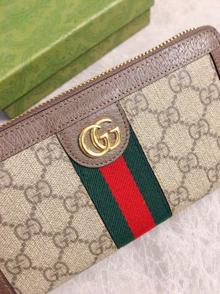 [TOP] GUCCI Wallet 19 x 10 x 3 cm - Brown - 711 Luxury