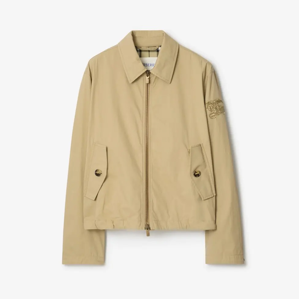 Burberry Gabardine Jacket Dune Beige #387574