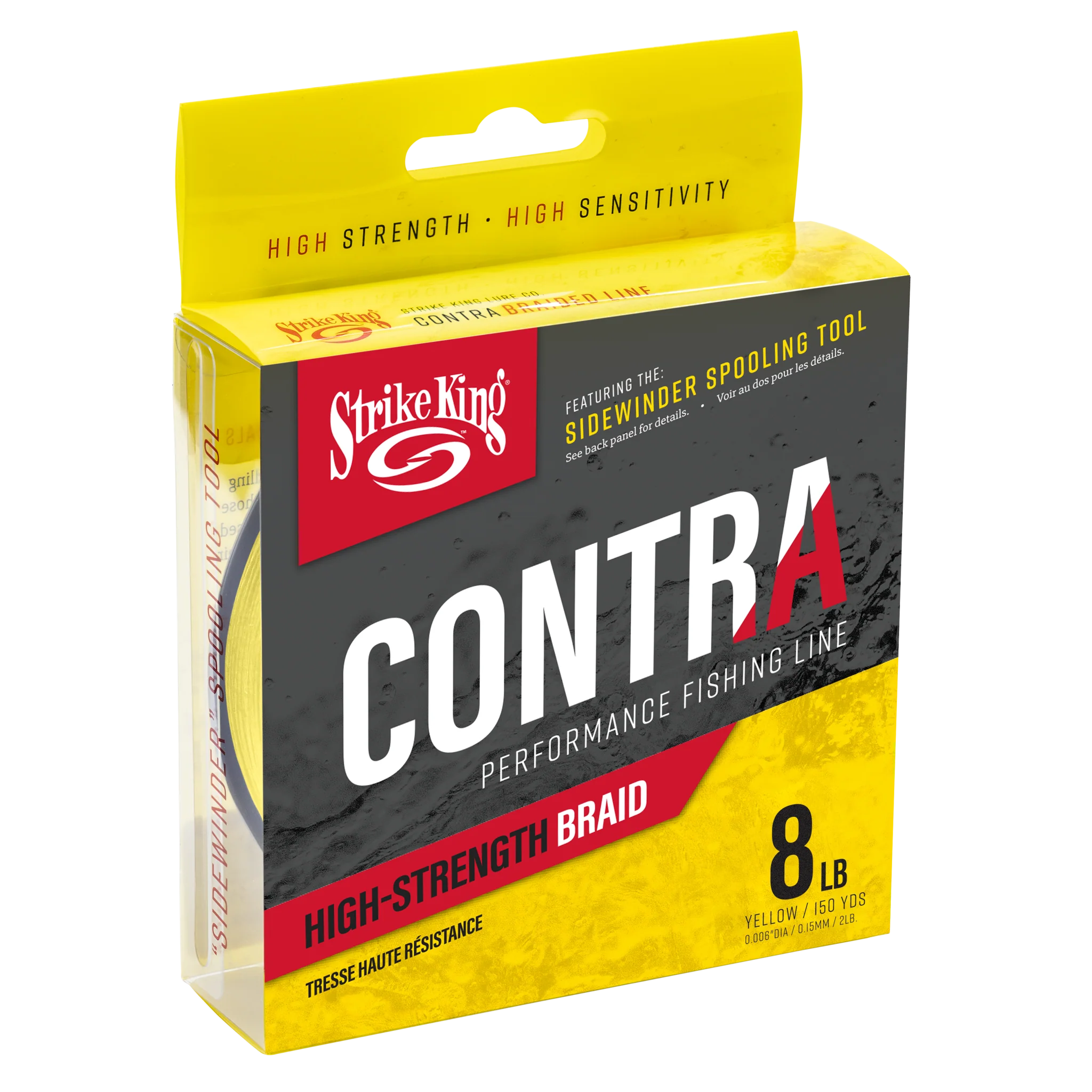 Strike King Contra Braid - Hi-Vis Yellow