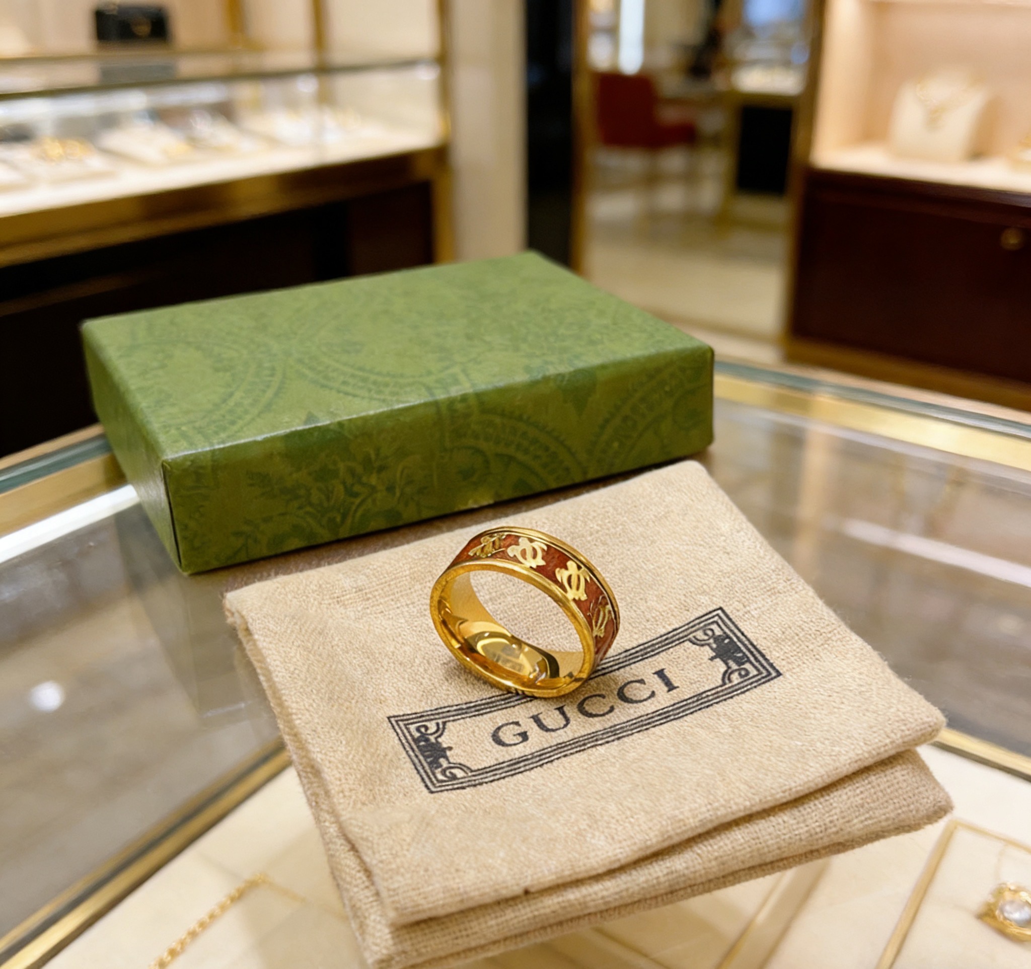 [TOP] GUCCI GG Ring - Gold