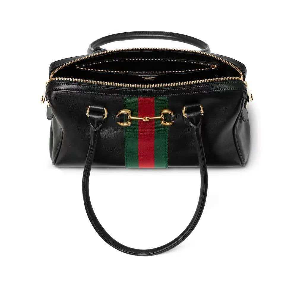 [TOP] GUCCI Borsetto Boston Bag 28x15x10cm - Black - 711 Luxury