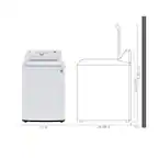 4.3 Cu. Ft. Top Load Washer in White with 4-Way Agitator, NeveRust Drum and TurboDrum Technology