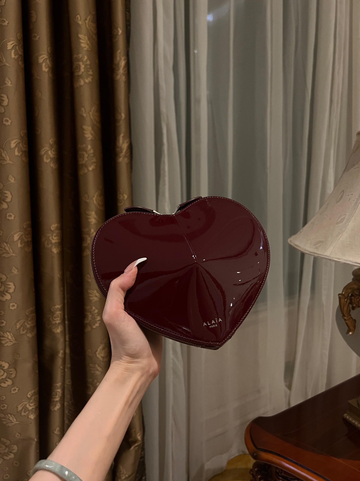 [TOP] ALAIA Le Coeur Bag 21-17-5 CM - Dark Red - 711 Luxury