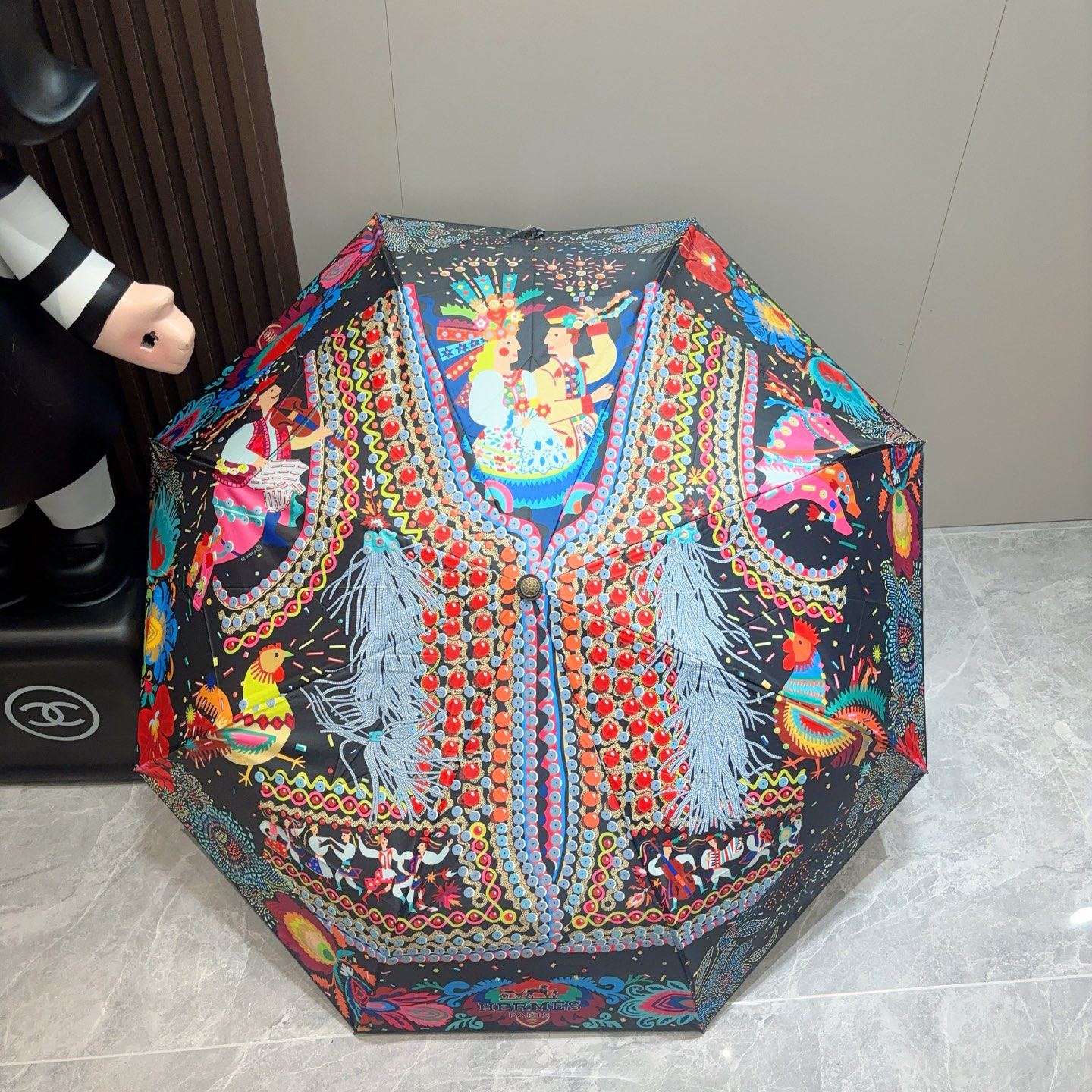 [TOP] HERMES Umbrella - Black - 711 Luxury