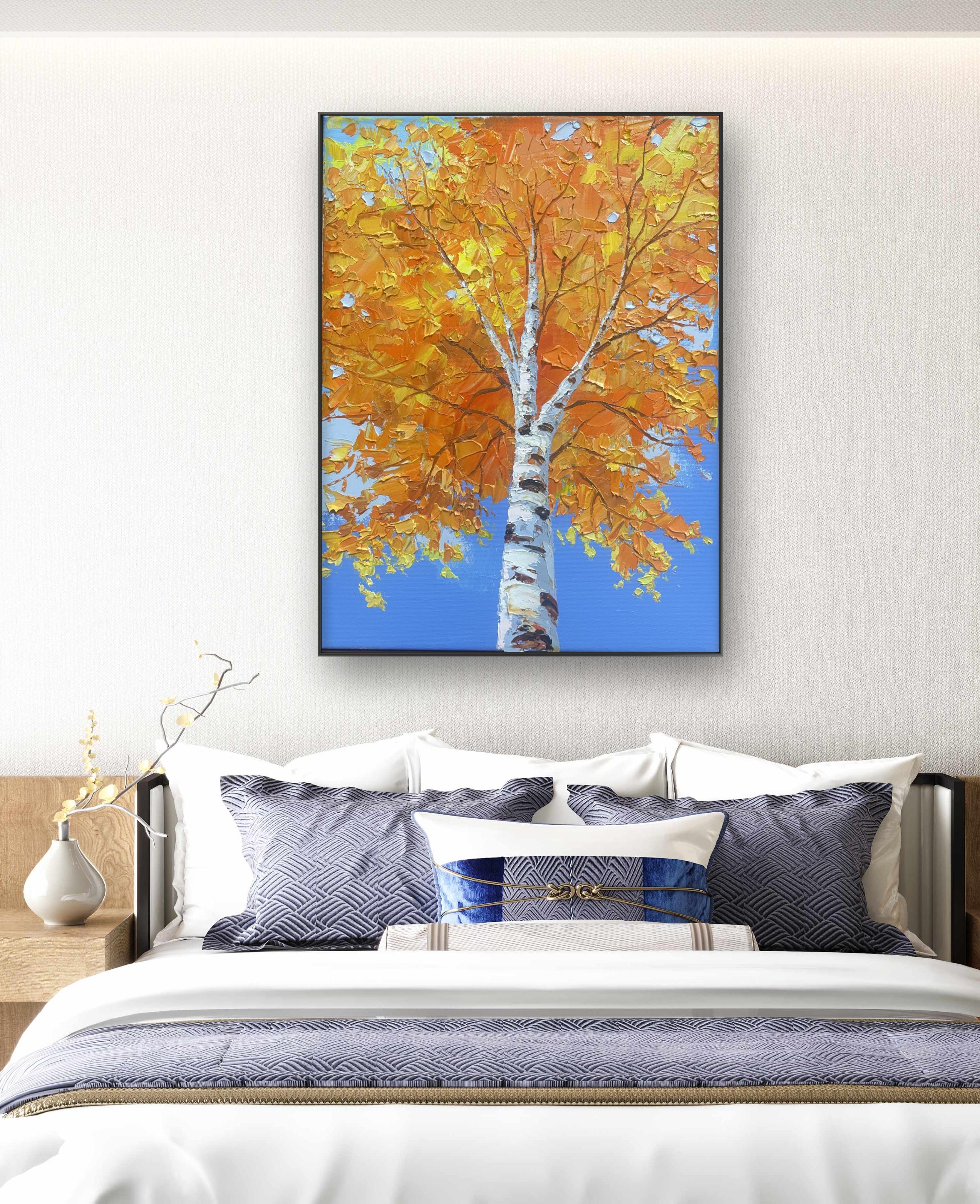Golden Birch Landscape