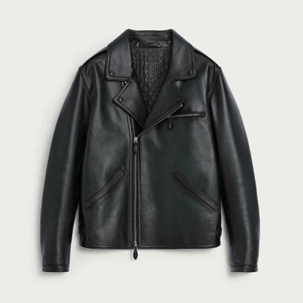 Berluti Clothing Berluti Quilted Leather Motorcycle Jacket #395487 View 2 | Nigo Office