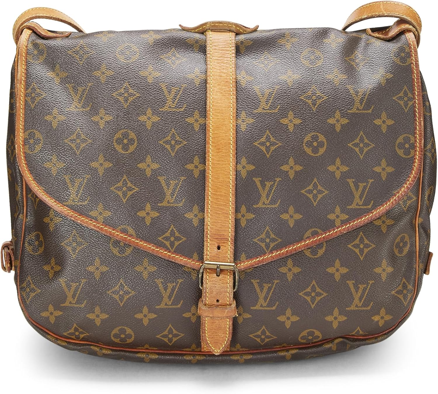 Louis Vuitton, Pre-loved Monogram Canvas Saumur 35, Brown
