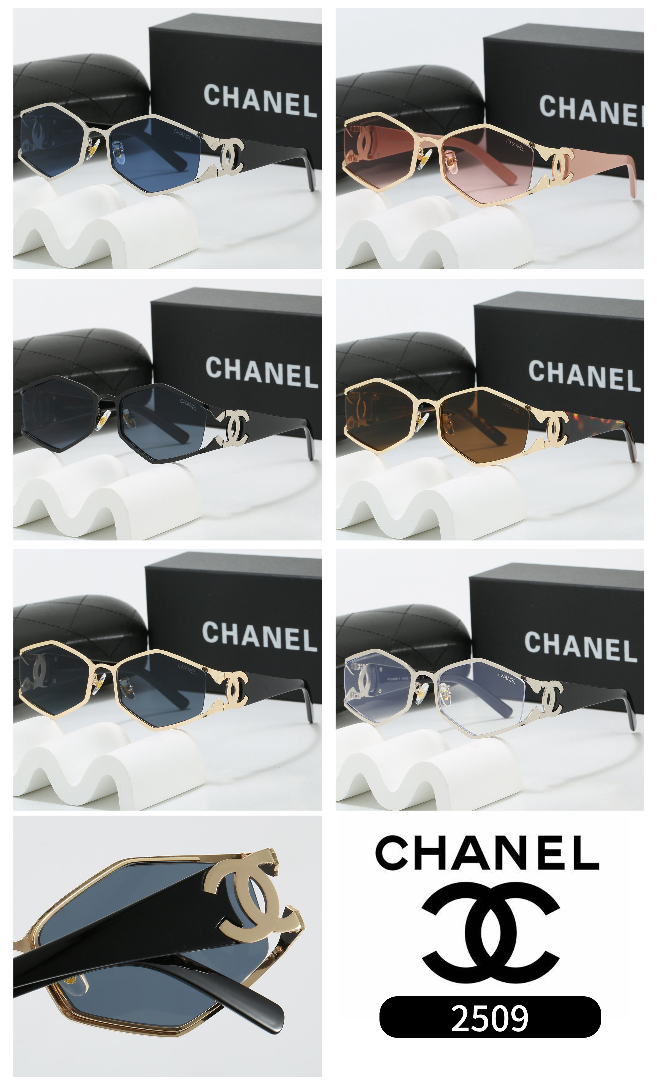 [TOP] CHANEL Sunglasses - 6 Colors - 711 Luxury