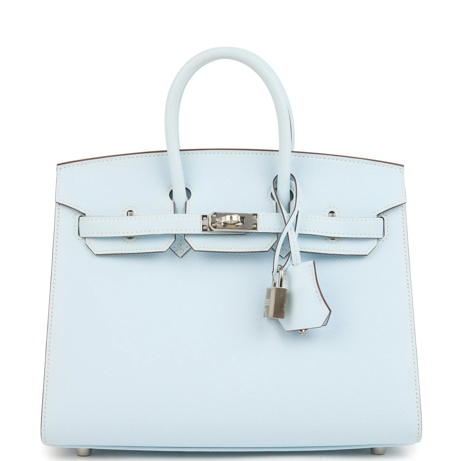 Hermes Birkin SellierBleu Brume Epsom Palladium Hardware