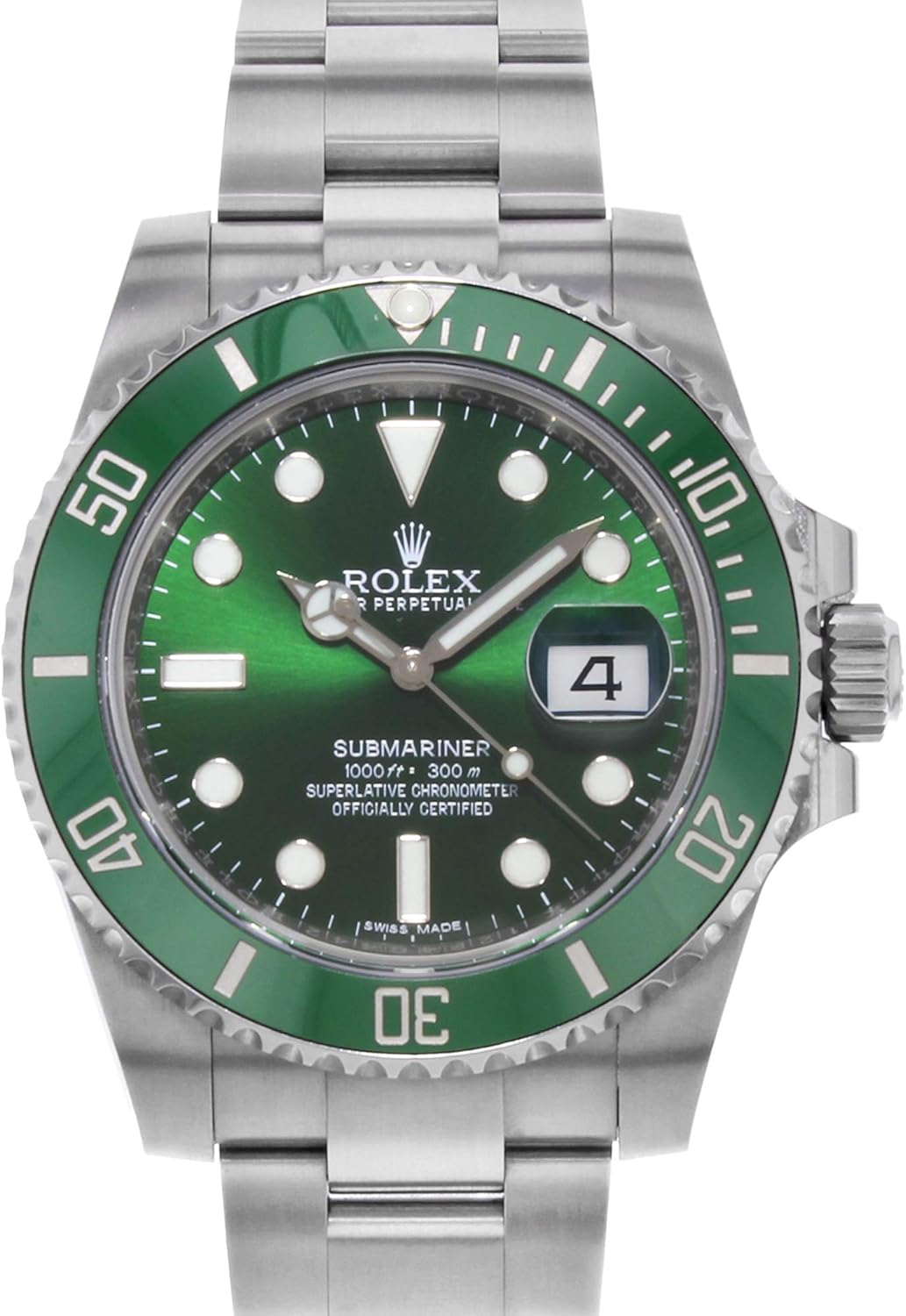 Rolex Submariner Hulk Green Dial Men's Luxury Watch M116610LV-0002