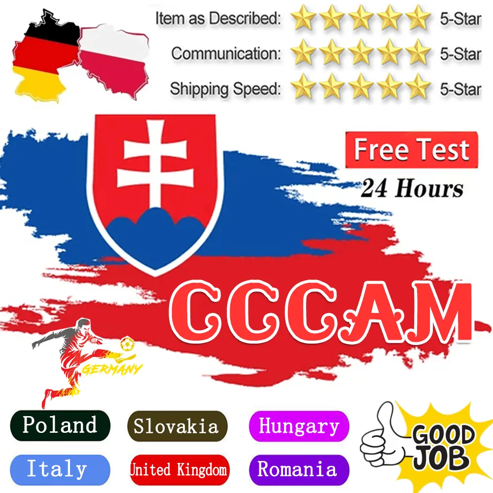 Stable Europe Cccam Clines 8/7/6/5/egygold.club7Lines for Poland Portugal Slovakia Cape Verde Germany Oscam Cline Cccam IKS Support Reseller Panel