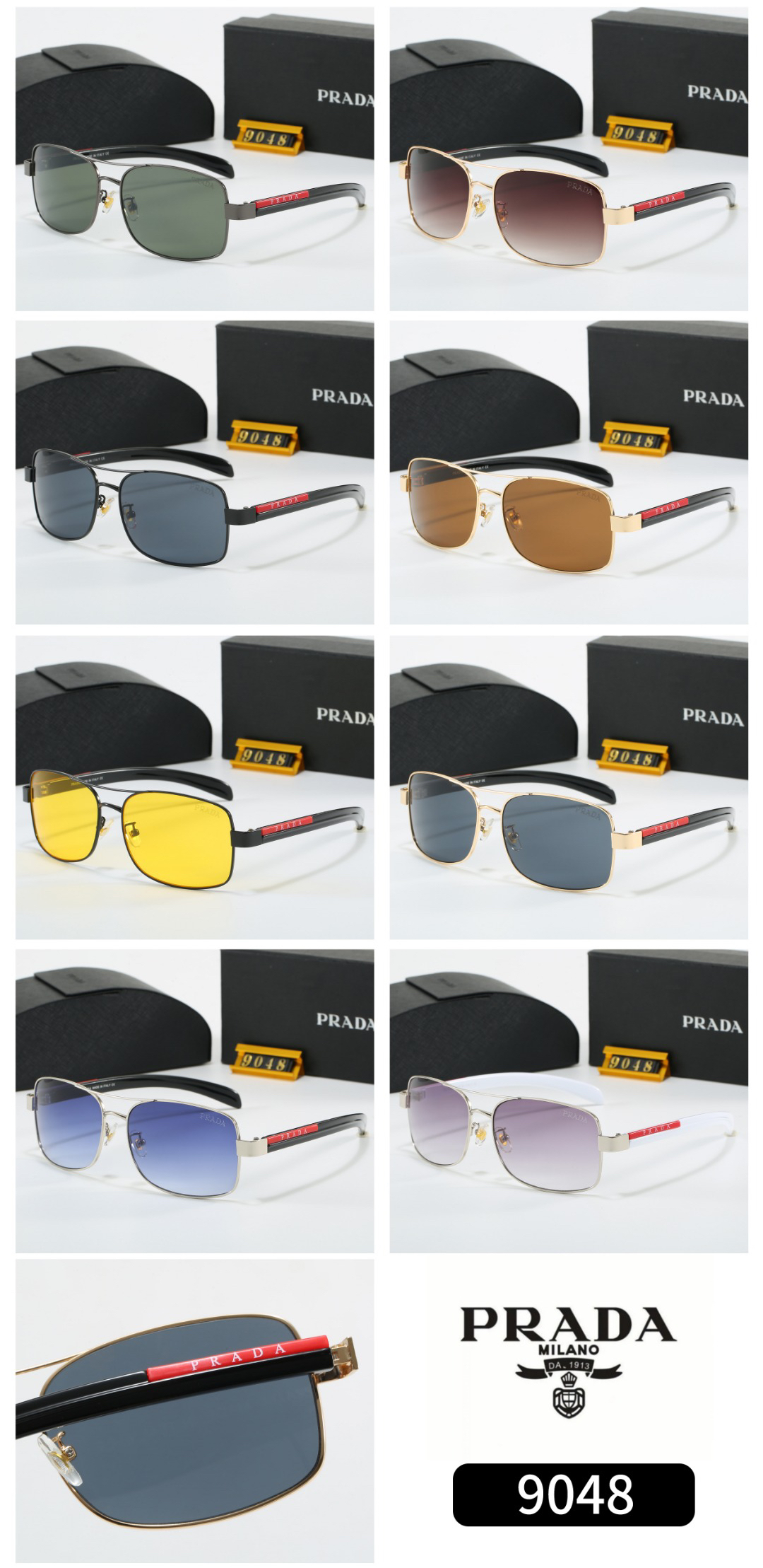 [TOP] PRADA Sunglasses - 8 Colors - 711 Luxury