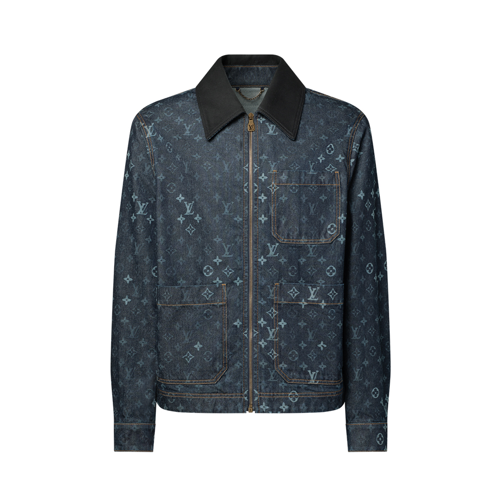 LOUIS VUITTON Monogram Denim Workwear Jacket #387216