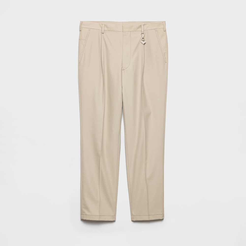 PRADA Sand Beige Cotton Pants #384987