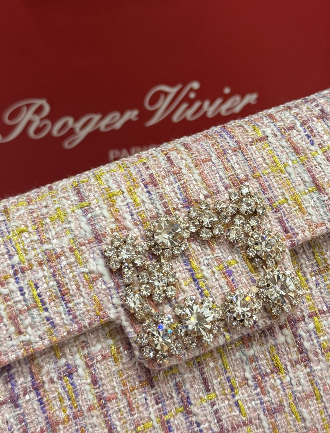 [TOP] ROGER VIVIER Diamond  Bag  24-13-3 CM - Pink - 711 Luxury