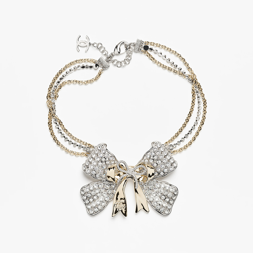 Chanel gold Jewelry CHANEL Bracelet Metal Diamantés Silver Gold Crystal #387088 | Nigo Office