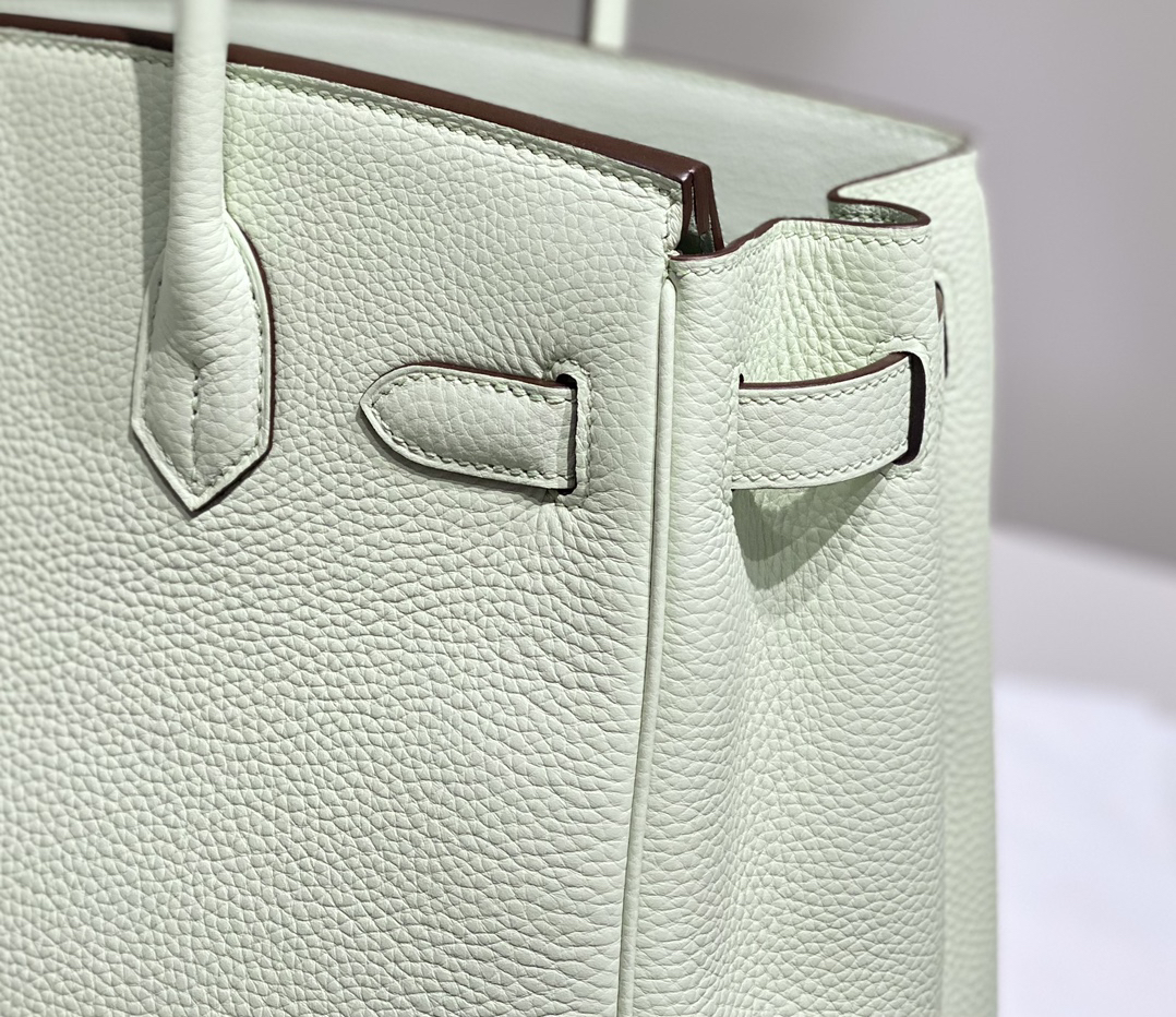 [TOP] HERMES Birkin Togo Leather 30cm - Vert Fizz & SHW
