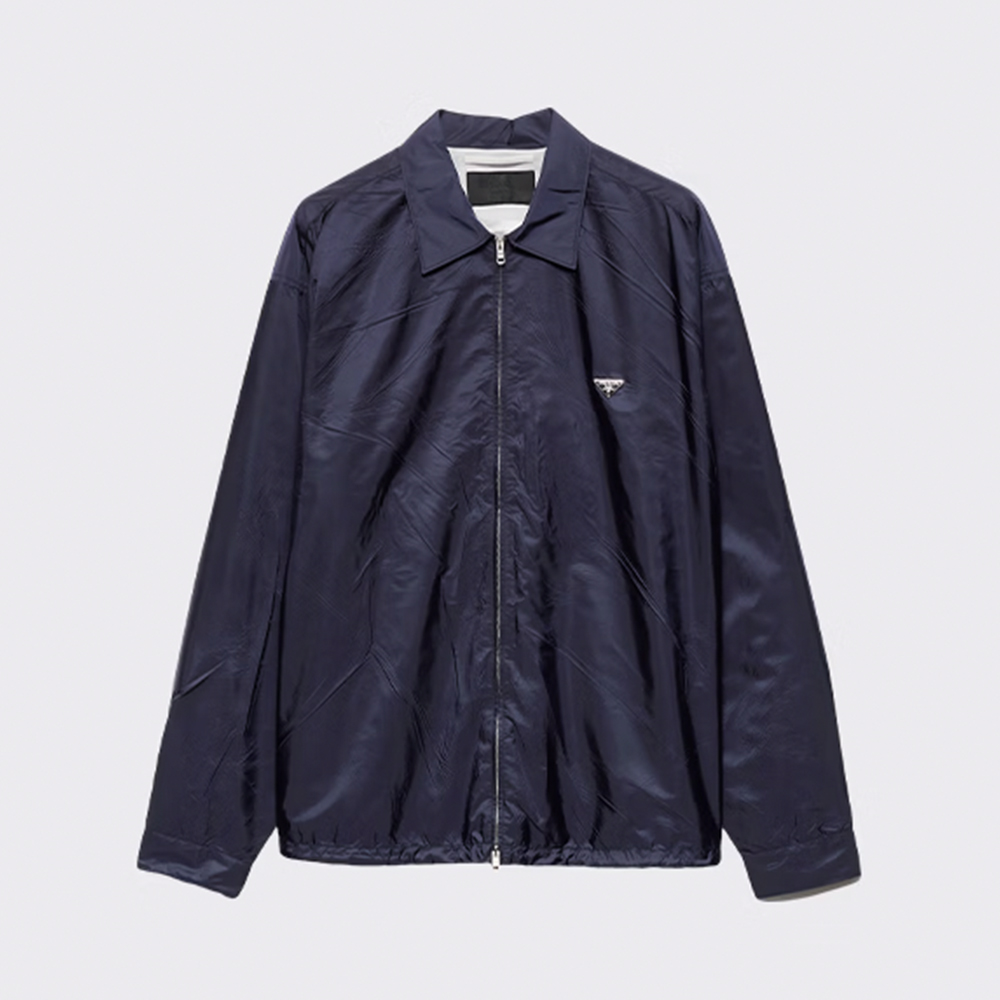 Prada Logo Lapel Bomber Jacket Coat #388041