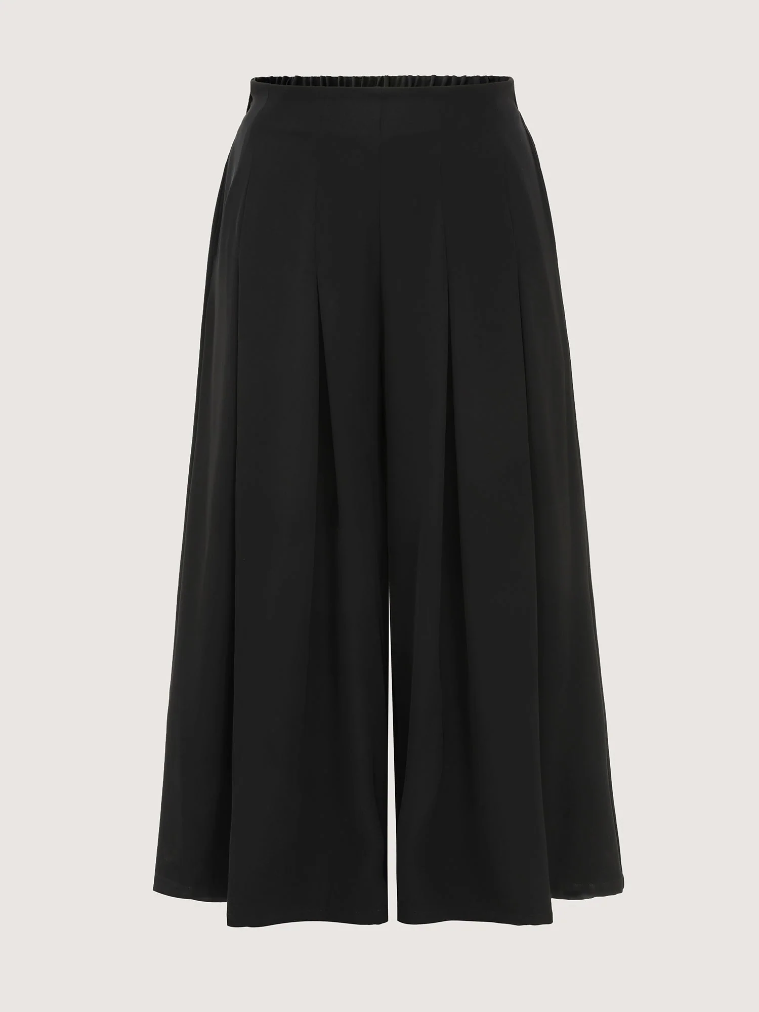 Classic Pleated Wide-Leg Pants