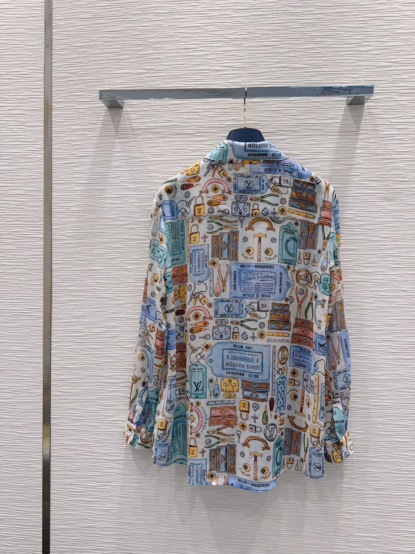 [TOP] Louis Vuitton LV  Sheer Shirt - Blue