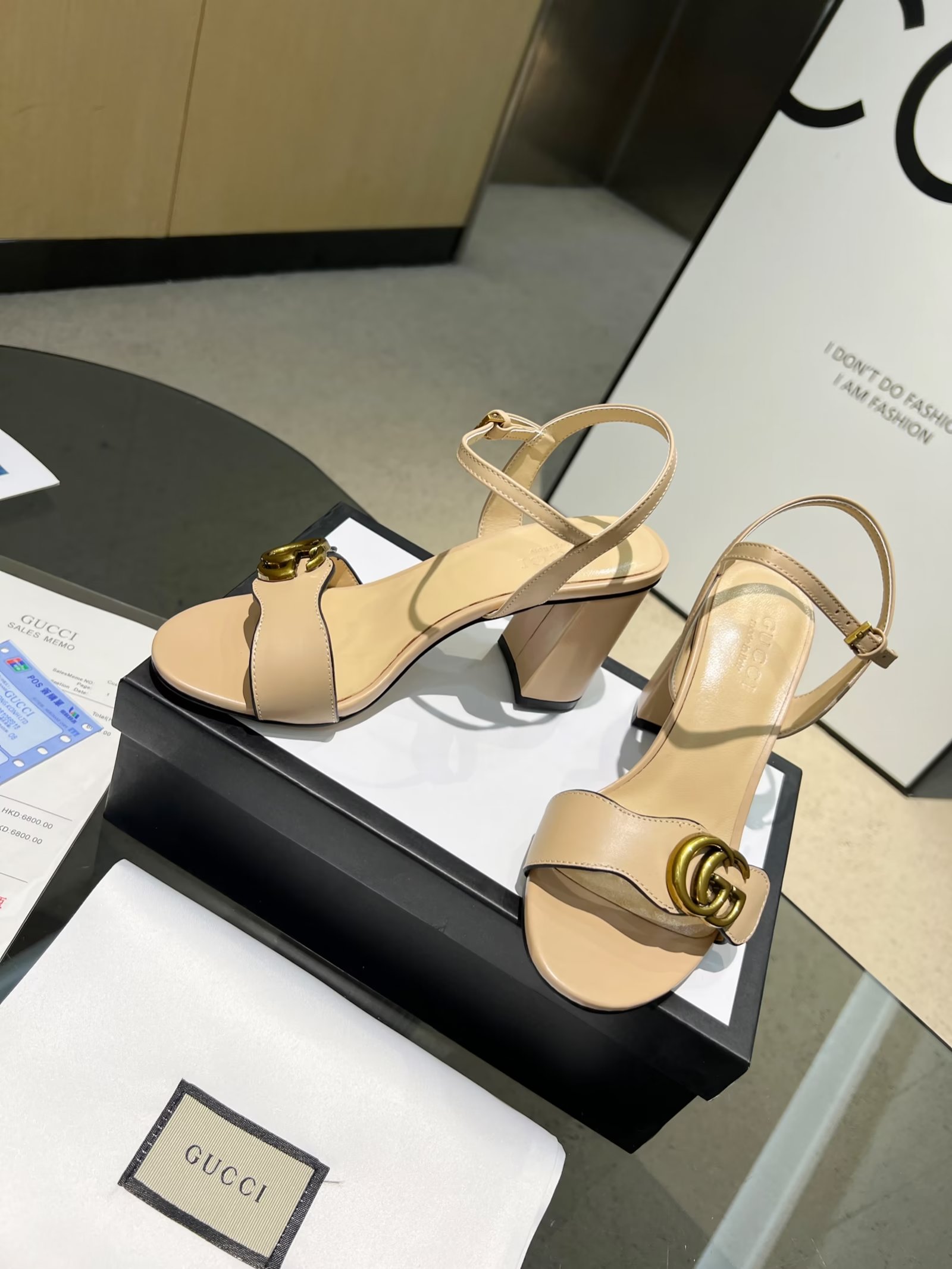 [TOP] GUCCI High-heeled Shoes - Beige - 711 Luxury