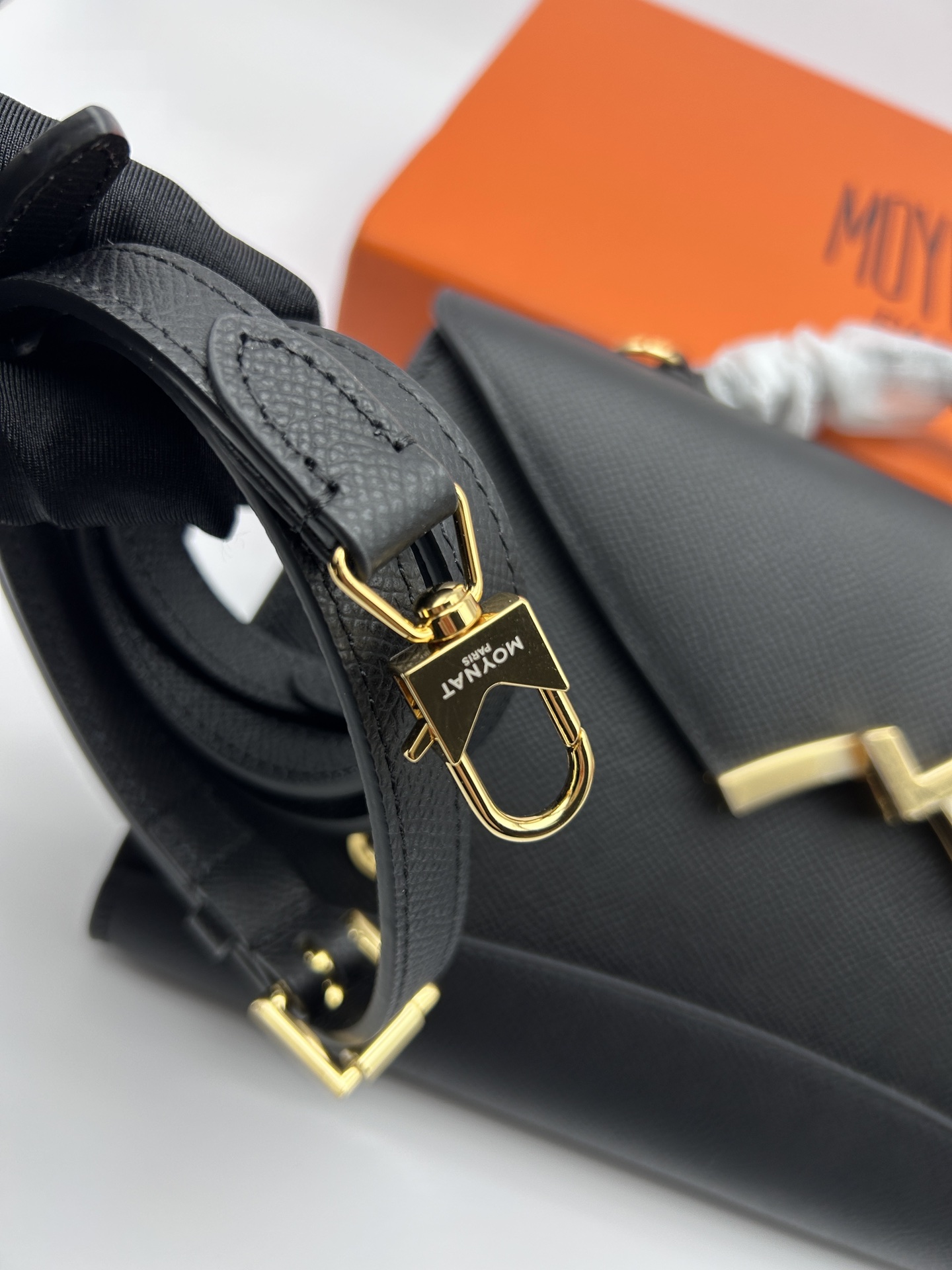[TOP] MOYNAT Gabrielle Bag Cowhide 26x16x4cm - Black - 711 Luxury