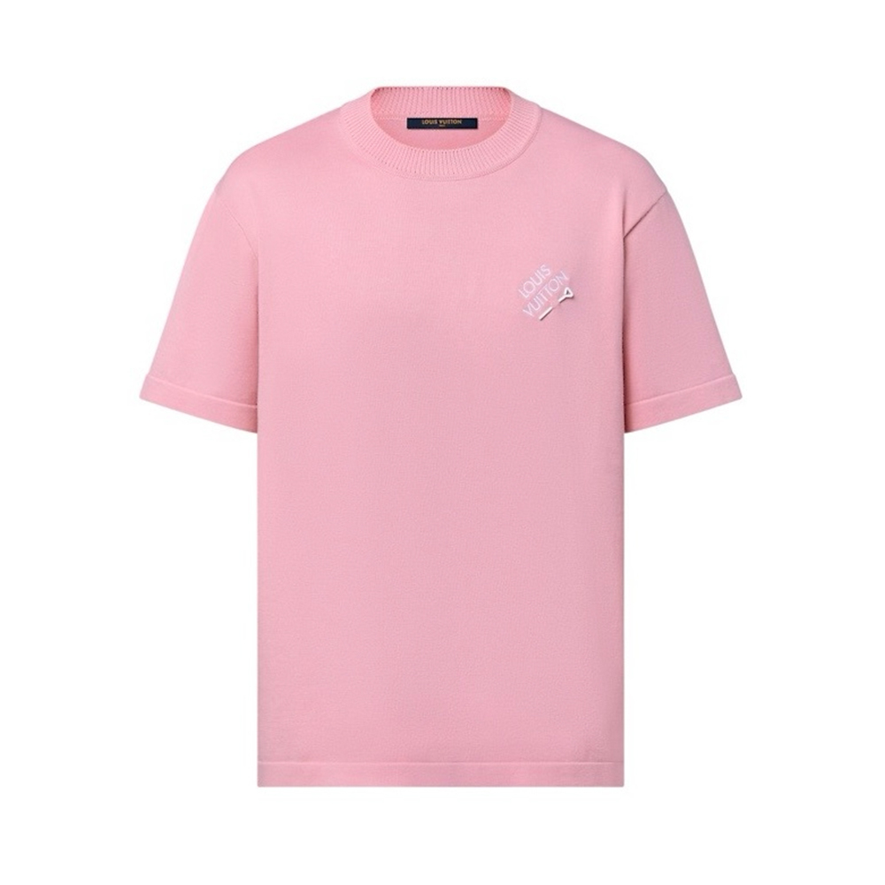 Louis Vuitton pink Clothing Louis Vuitton Pink Cotton Embroidered Jersey Shirt #394897 | Nigo Office