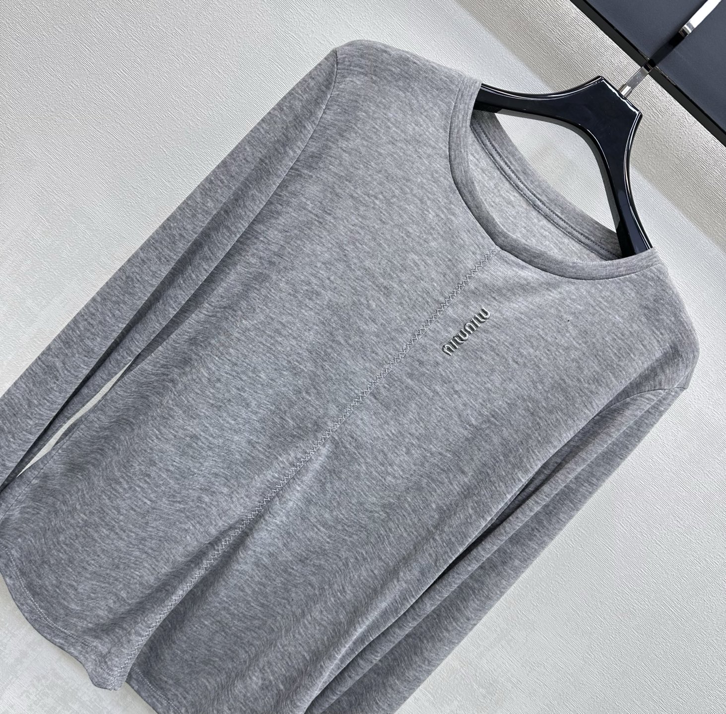 [TOP] Miu Miu T-shirt - Gray - 711 Luxury
