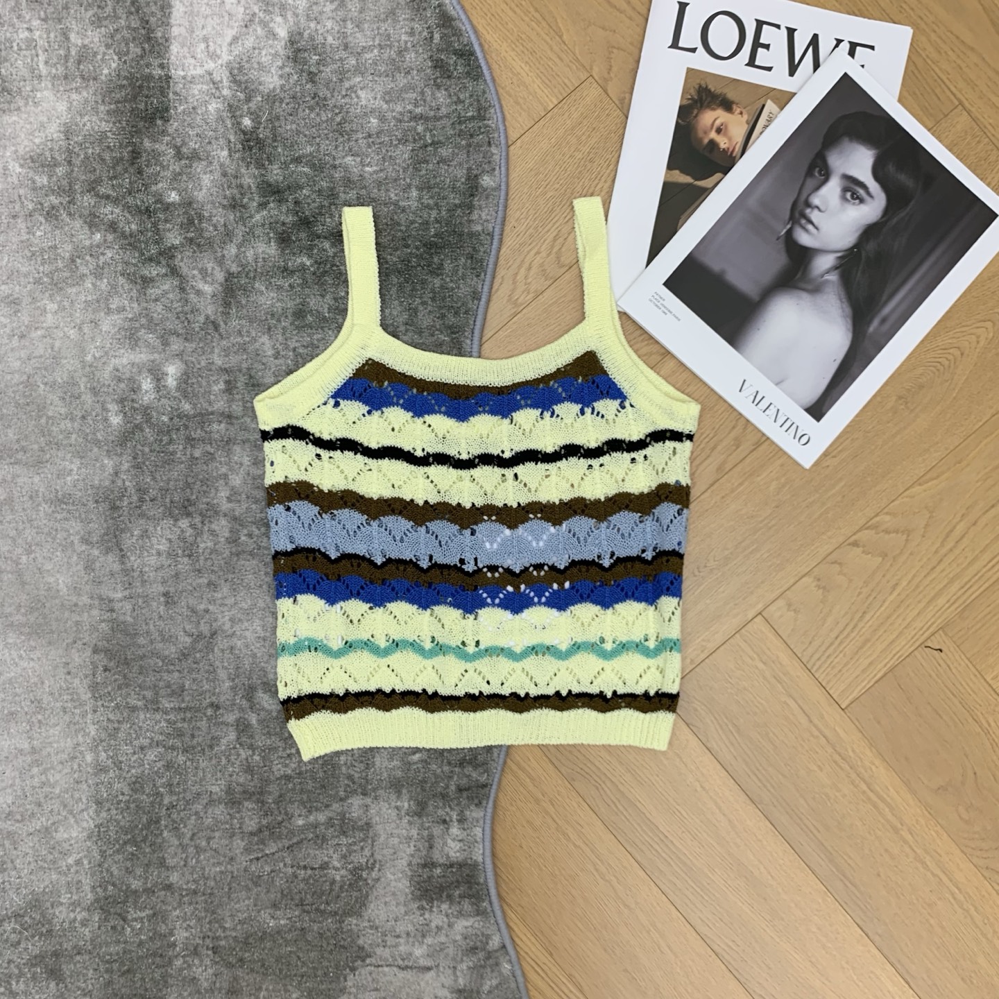 [TOP] CHANEL Knitted Vest - Yellow