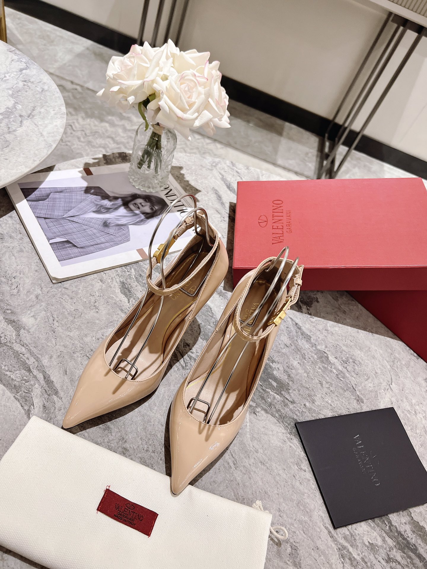 [TOP] VALENTINO High-heeled Shoes  - Beige - 711 Luxury