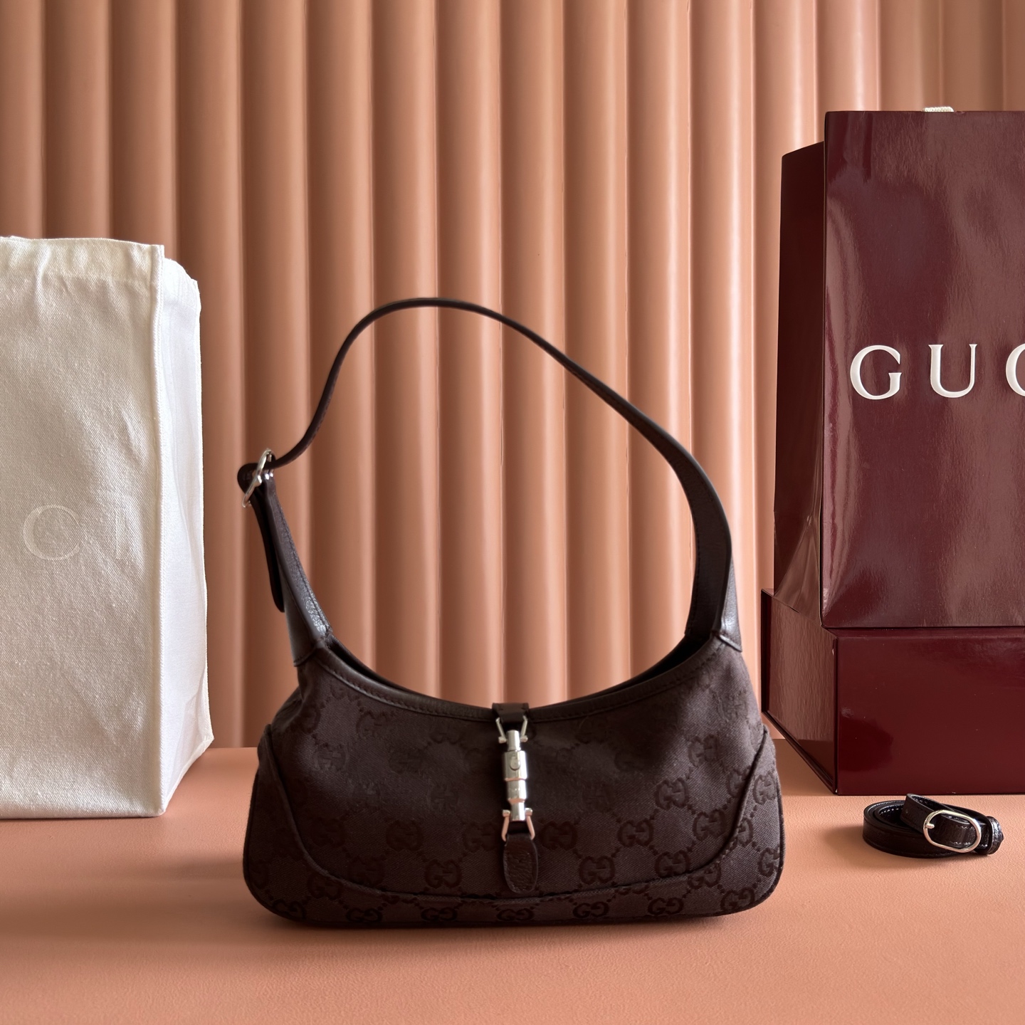 [TOP] GUCCI Generation The Jackie 1961 Bag 28 x 16 x 3.5 cm - Brown - 711 Luxury