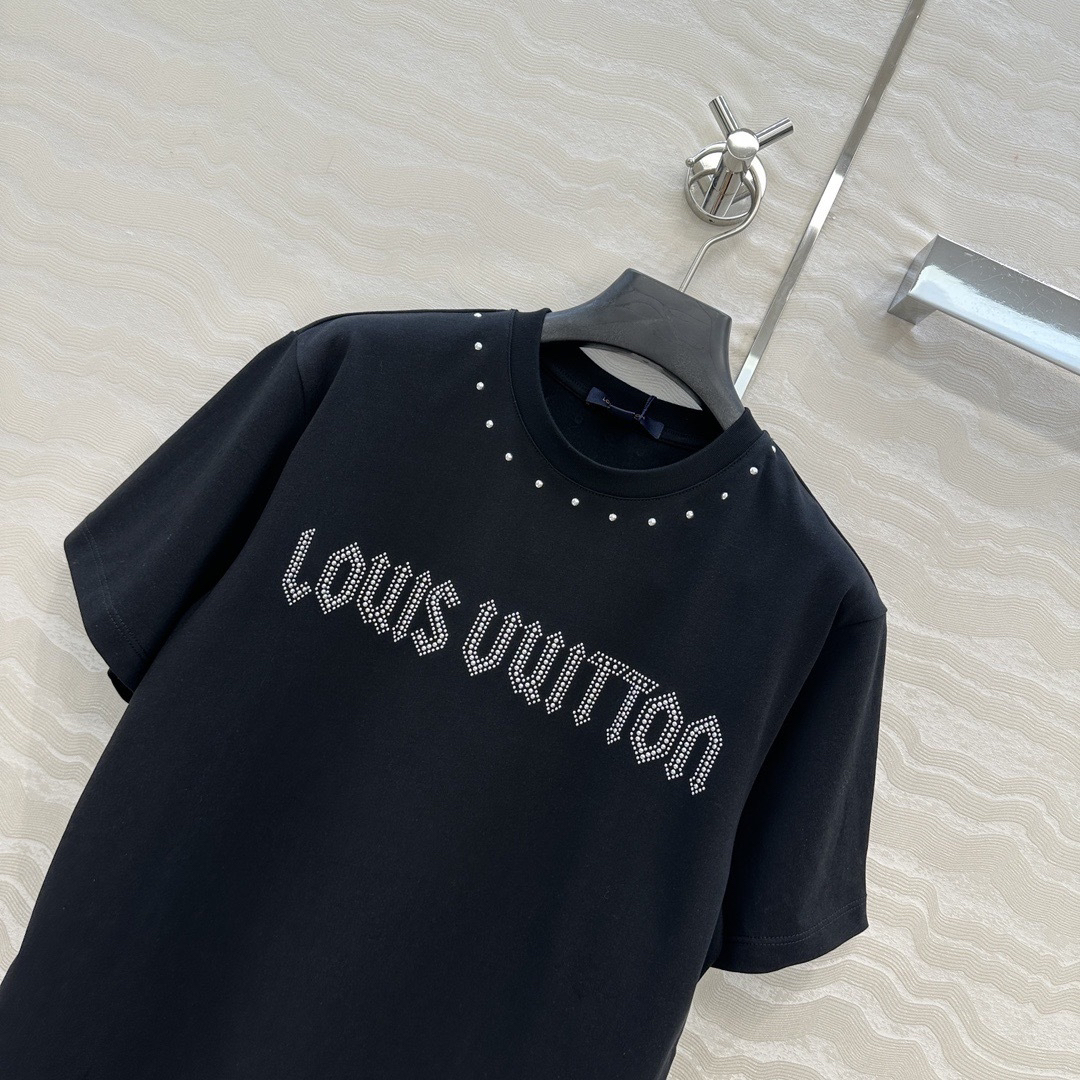 [TOP] Louis Vuitton LV T-shirt - Black