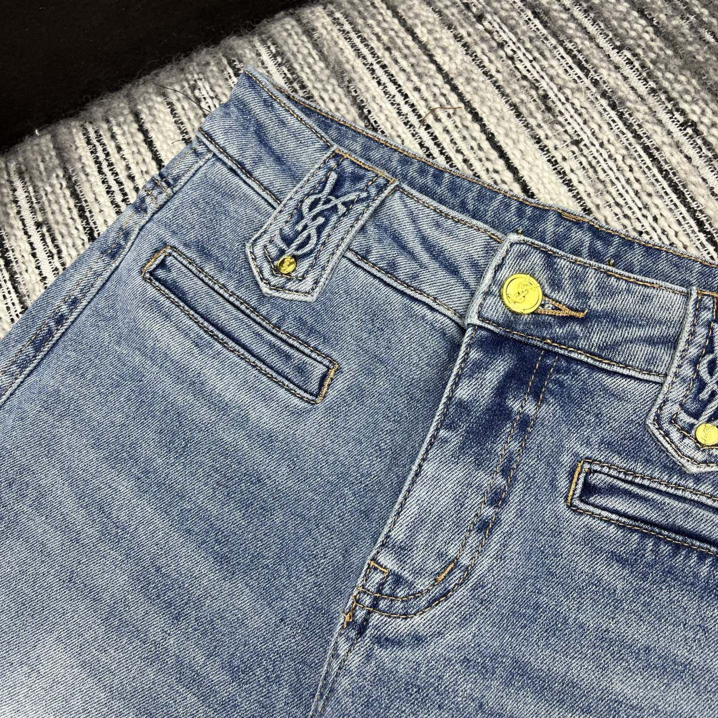 [TOP] Yves Saint Laurent YSL Pants - Blue