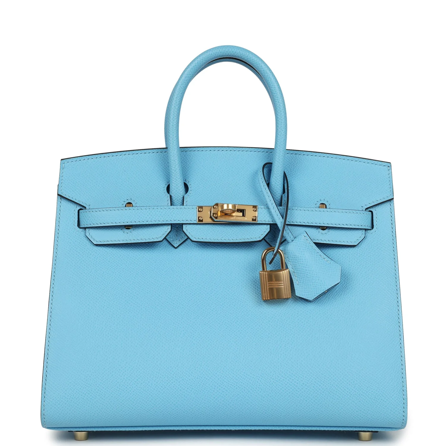 Hermes Birkin SellierCeleste Epsom Gold Hardware