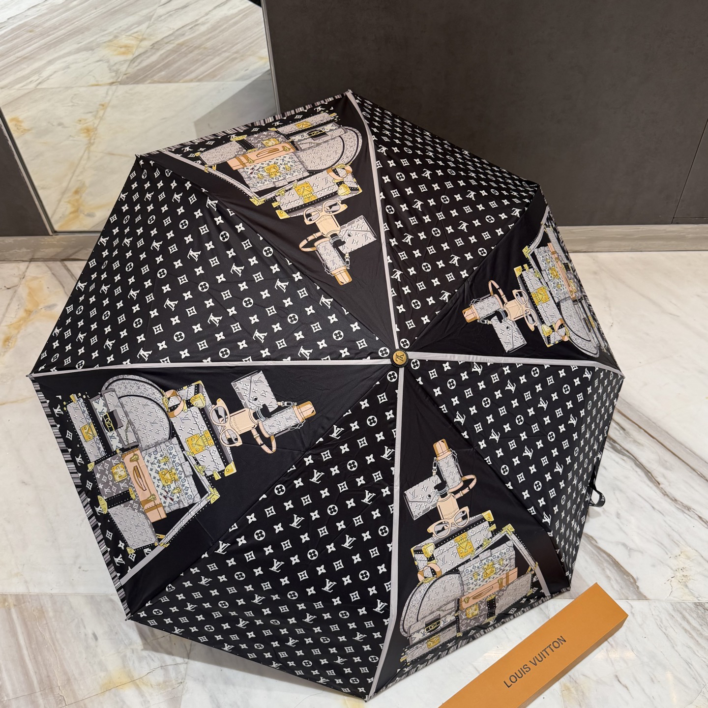 [TOP] Louis Vuitton LV Umbrella - Black - 711 Luxury