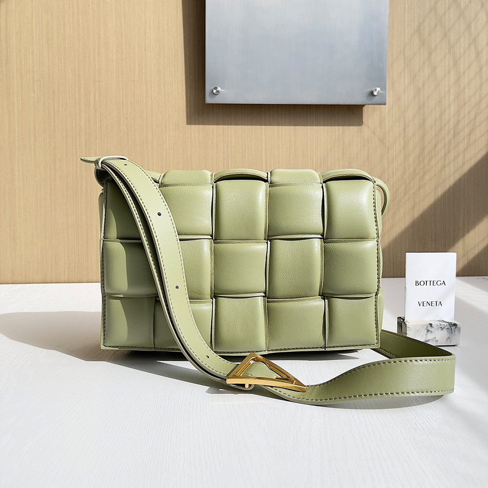 Bottega Veneta Bag Bottega Veneta Padded Cassette Suede Woven Crossbody Bag #396008 View 2 | Nigo Office