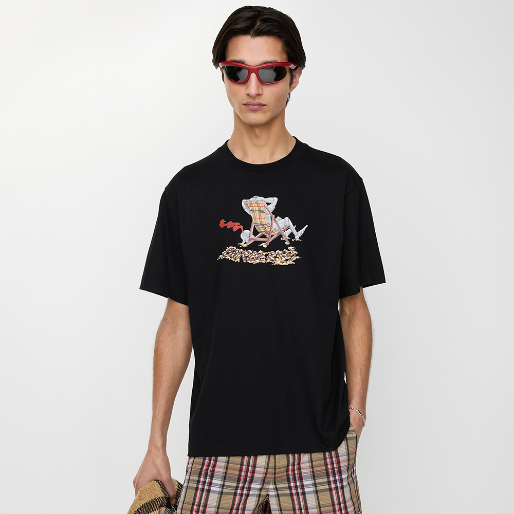 Burberry Beach Knight Cotton T-shirt #379648