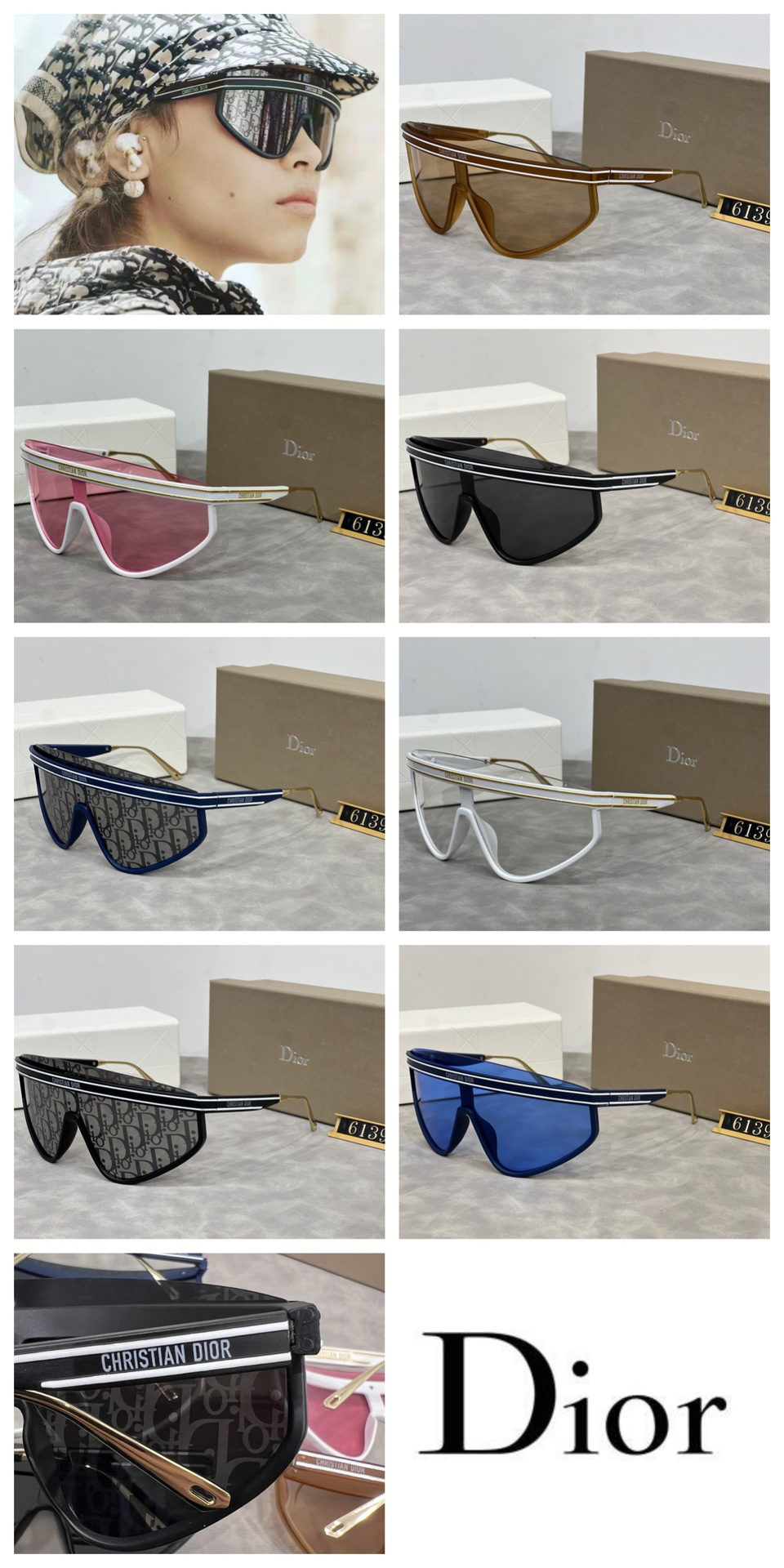 [TOP] Christian Dior Sunglasses - 7 Colors - 711 Luxury