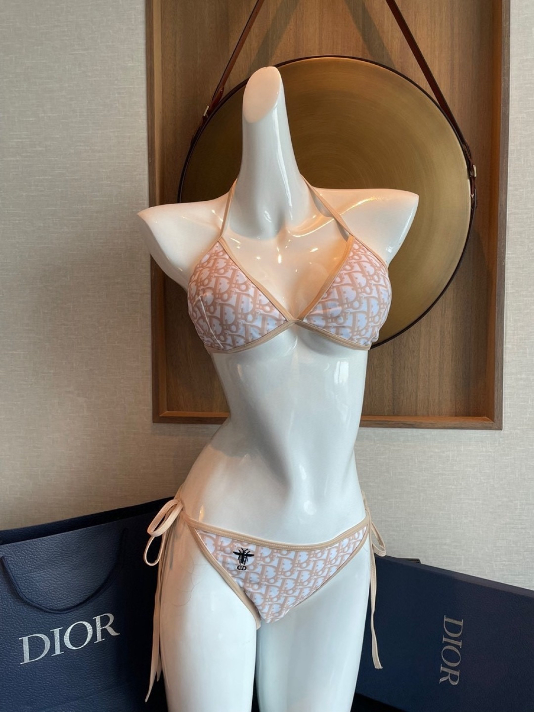 [TOP] Christian Dior Bikini Swimsuit - Beige - 711 Luxury