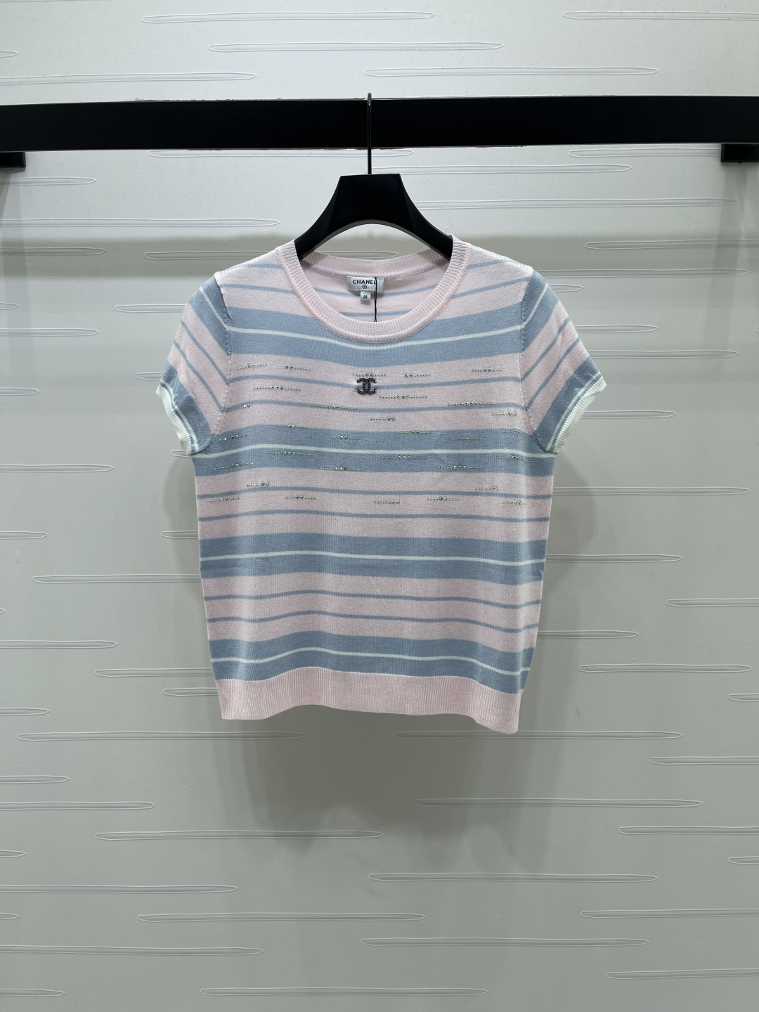 [TOP] CHANEL Knit Top - Pink and Blue - 711 Luxury