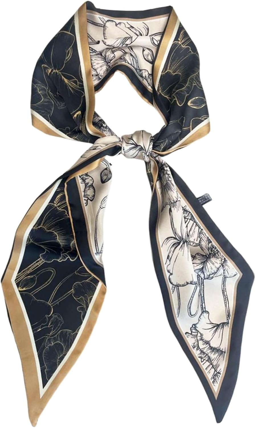 Fashion Scarf for Women - 58 Long Skinny Scarf Lightweight, Luxurious Silk Feeling for Neck, Hair, Purse & Belt Accessory