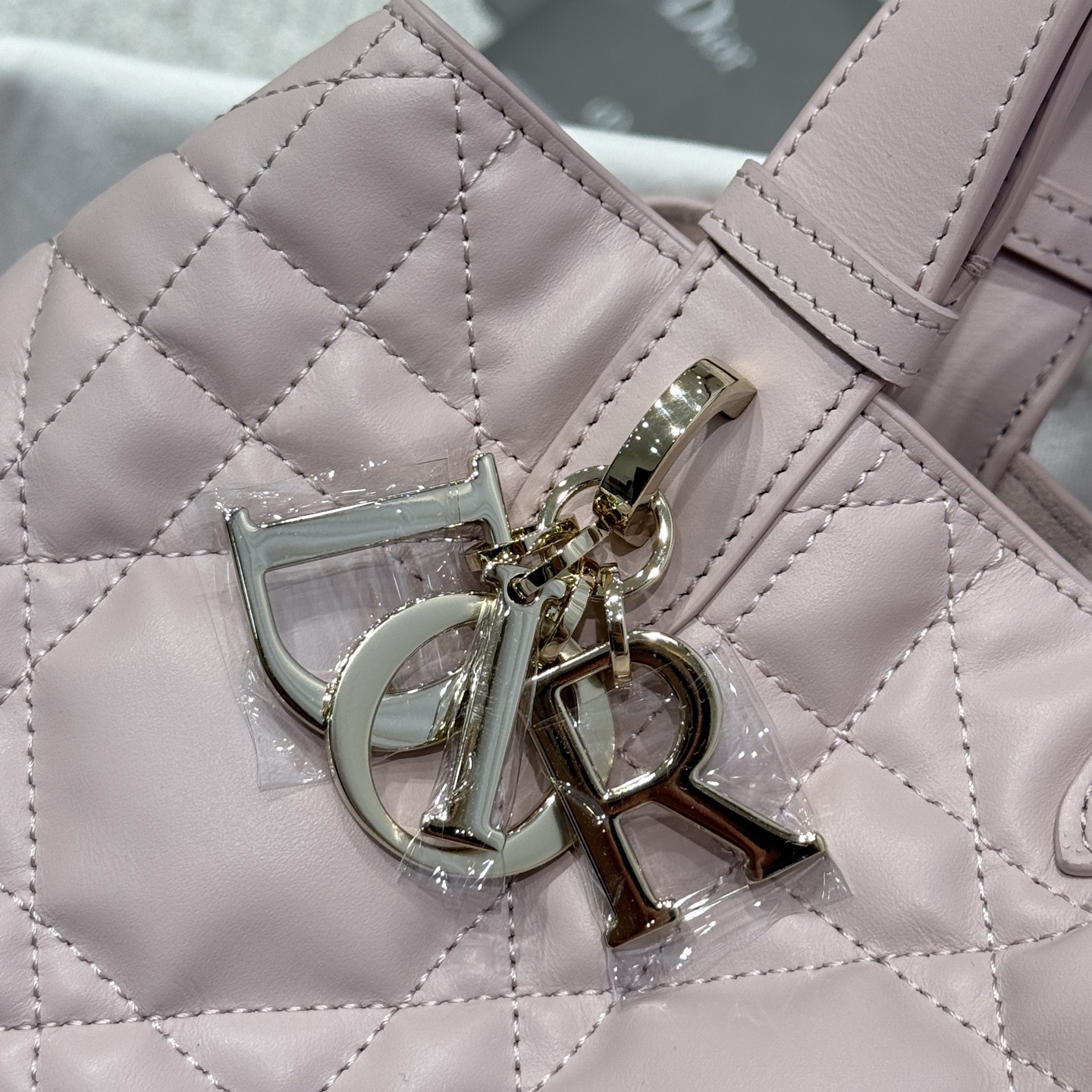 [TOP] Christian Dior Toujours Bag Calfskin Medium 28*21.5*19cm - Pink