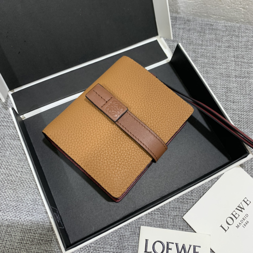 [TOP] LOEWE  Wallet 10.5*9*3cm - Brown