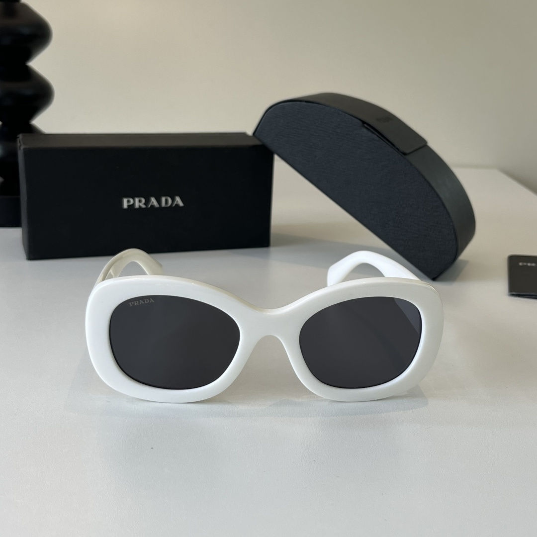 [TOP] PRADA Sunglasses - White - 711 Luxury