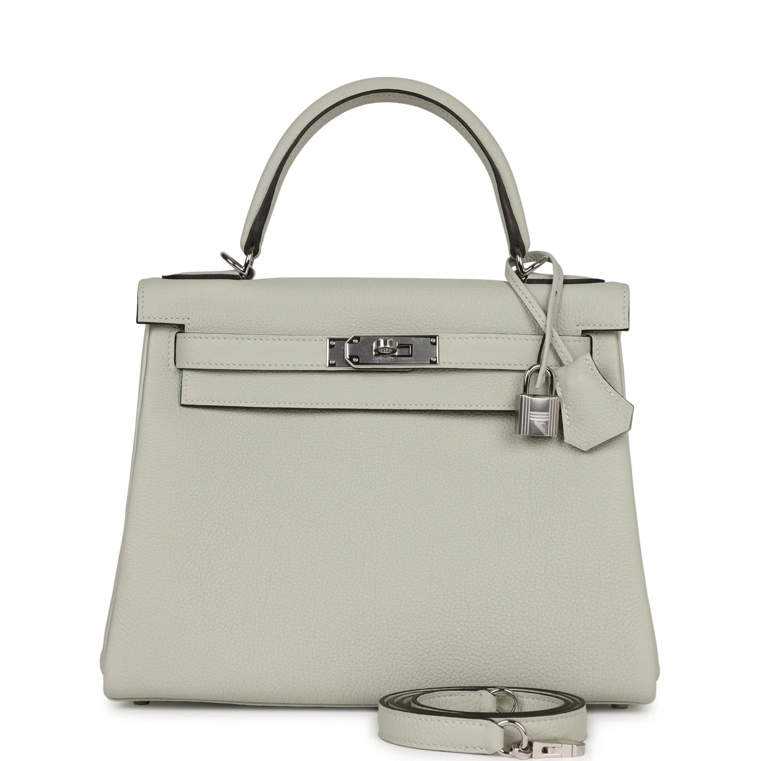 Hermes Kelly Retourne  Gris Neve Togo Palladium Hardware