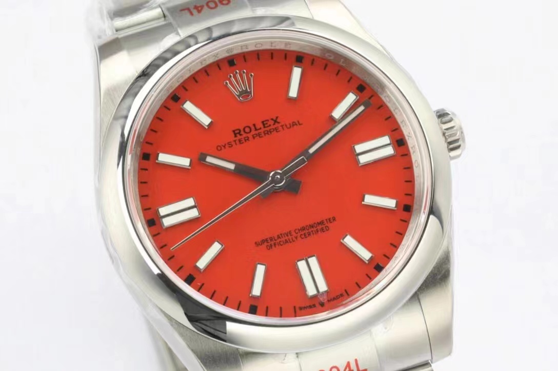 [TOP] ROLEX Men's Watch 41mm - Red