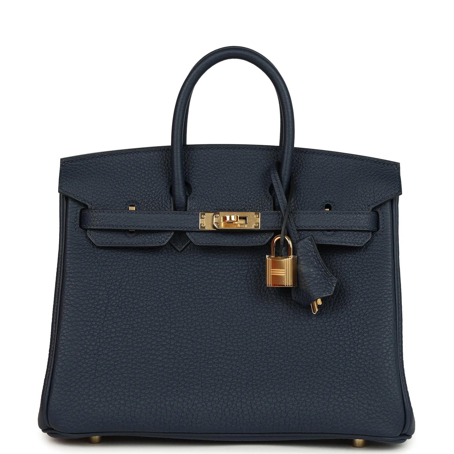 Hermes BirkinBleu Abysse Togo Gold Hardware