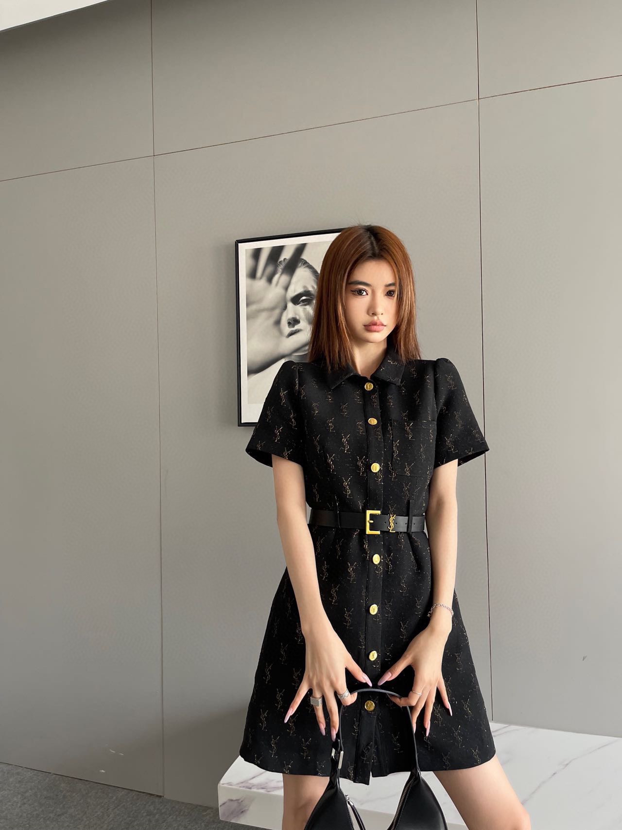 [TOP] Yves Saint Laurent YSL Dress - Black